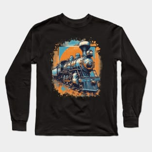 Old Locomotive Funny Gift Long Sleeve T-Shirt